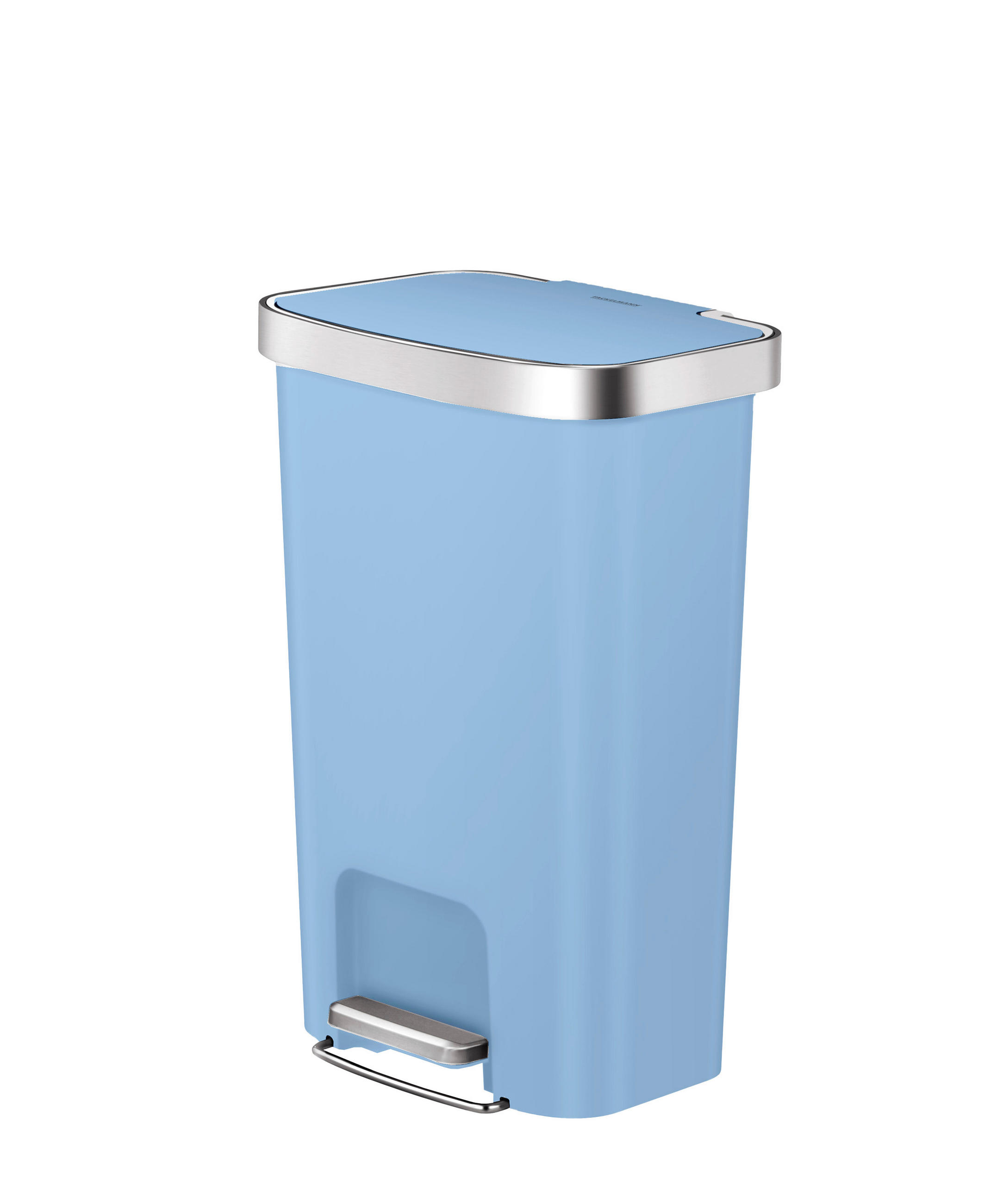 ABFALLEIMER Seattle 45 L  - Blau/Anthrazit, Basics, Kunststoff (40,9/29,7/65,2cm) - Fackelmann