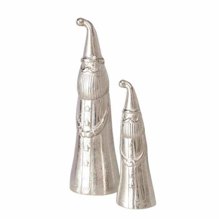 DEKO-NIKOLAUS  - Silberfarben, Metall (12/6/40cm) - Boltze Home