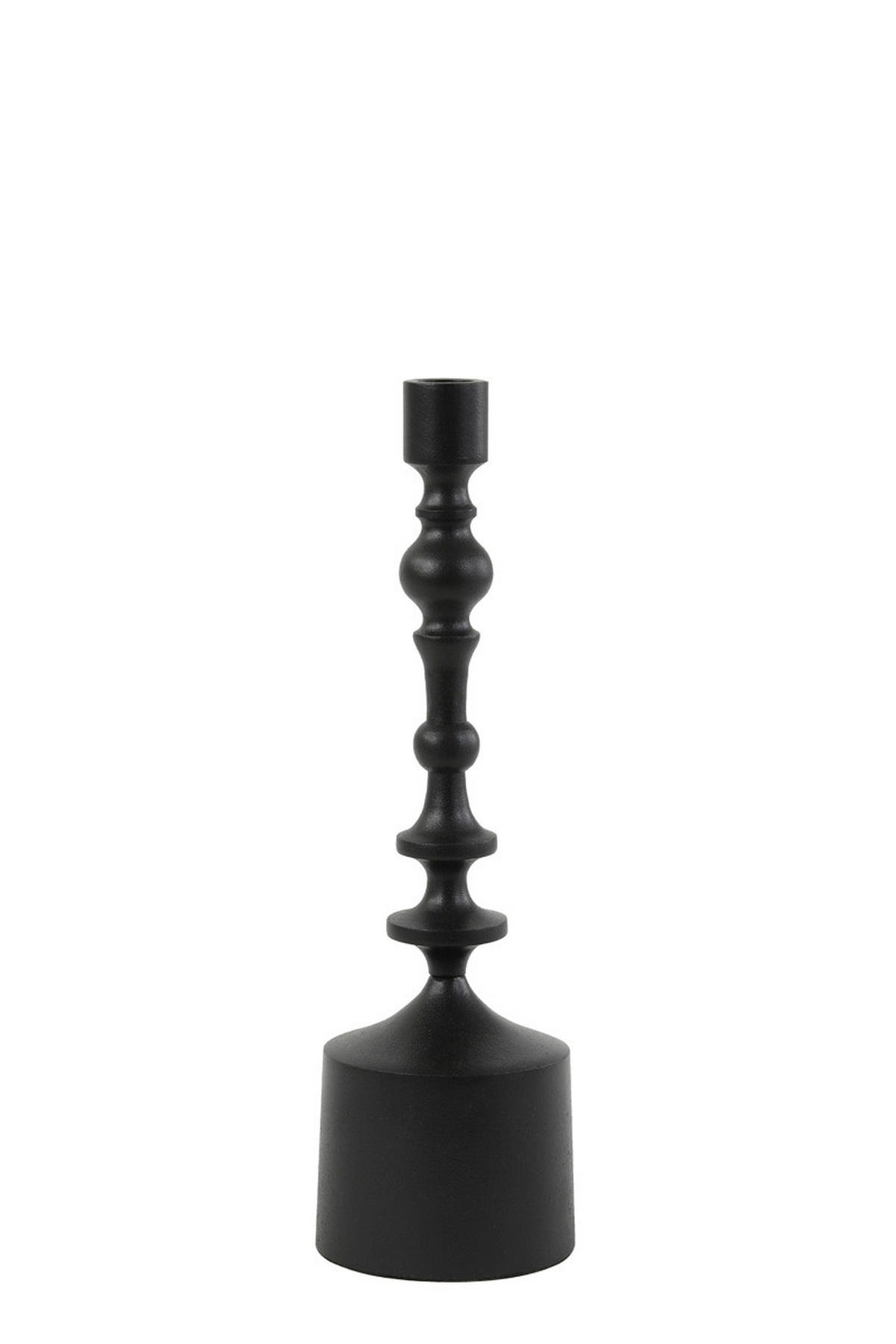 KERZENHALTER - Schwarz, Basics, Metall (10/34cm) - Light & Living