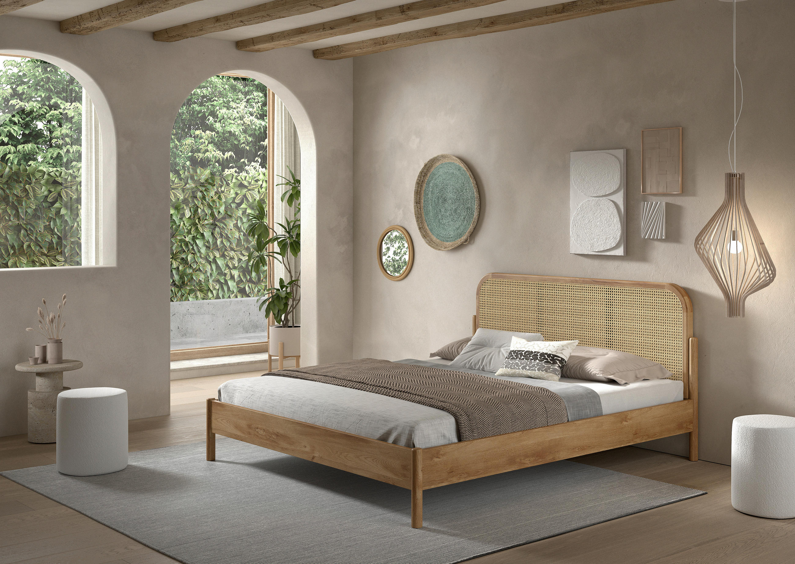 BETT 180/200 cm in Eichefarben - Eichefarben, MODERN, Holz/Holzwerkstoff (180/200cm) - MID.YOU