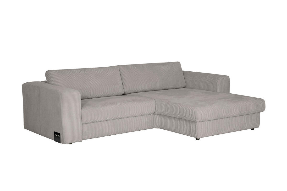 ECKSOFA JOOP Grau Cord  - Schwarz/Grau, KONVENTIONELL, Kunststoff/Textil (269/192cm) - Joop!