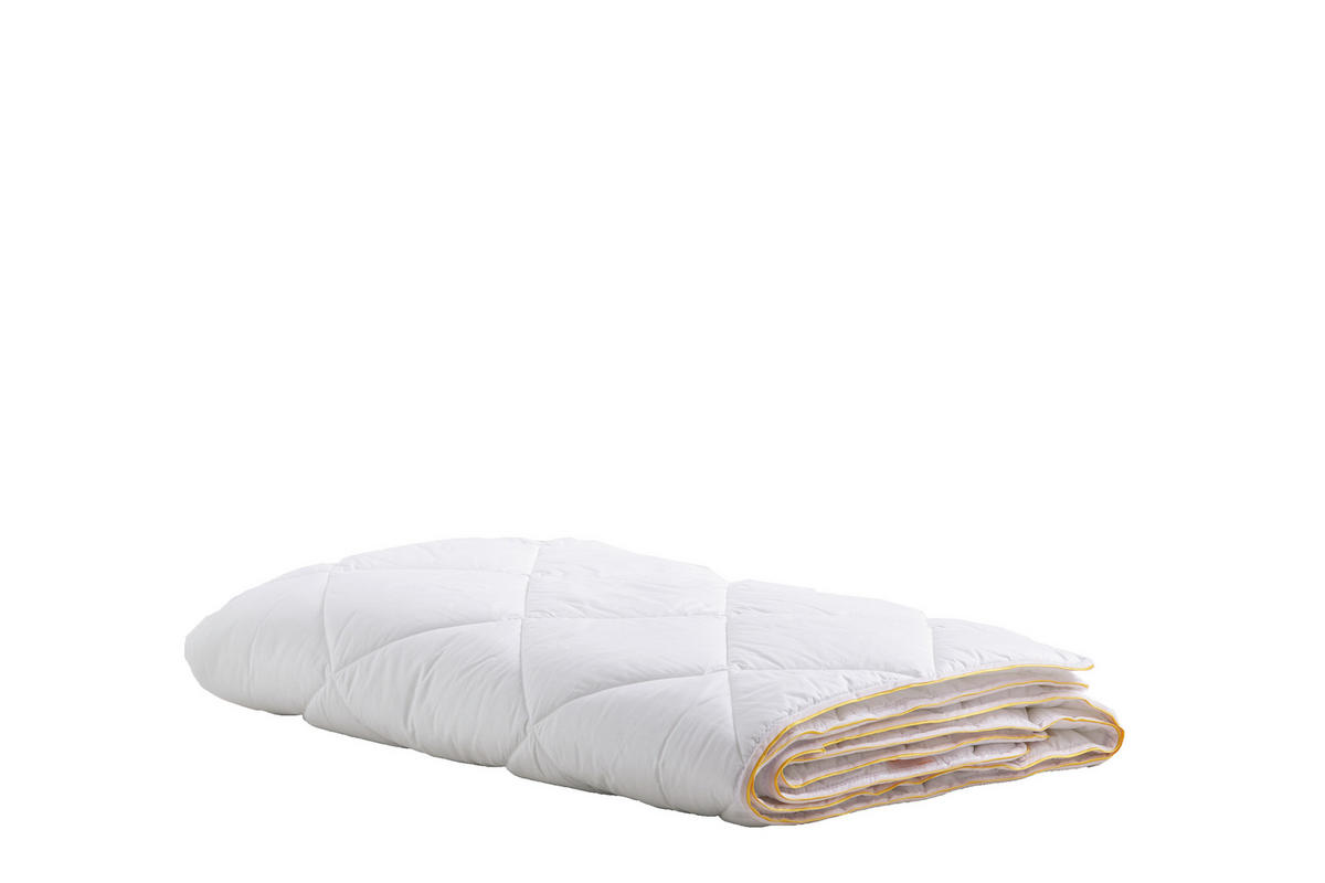 BETTDECKE  - Weiß, Basics, Kunststoff/Textil (200/200/2cm) - Yatas