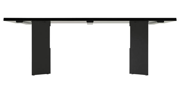 ESSTISCH in Holz 220/100/75 cm - Schwarz, ROMANTIK / LANDHAUS, Holz/Metall (220/100/75cm) - Linea Natura