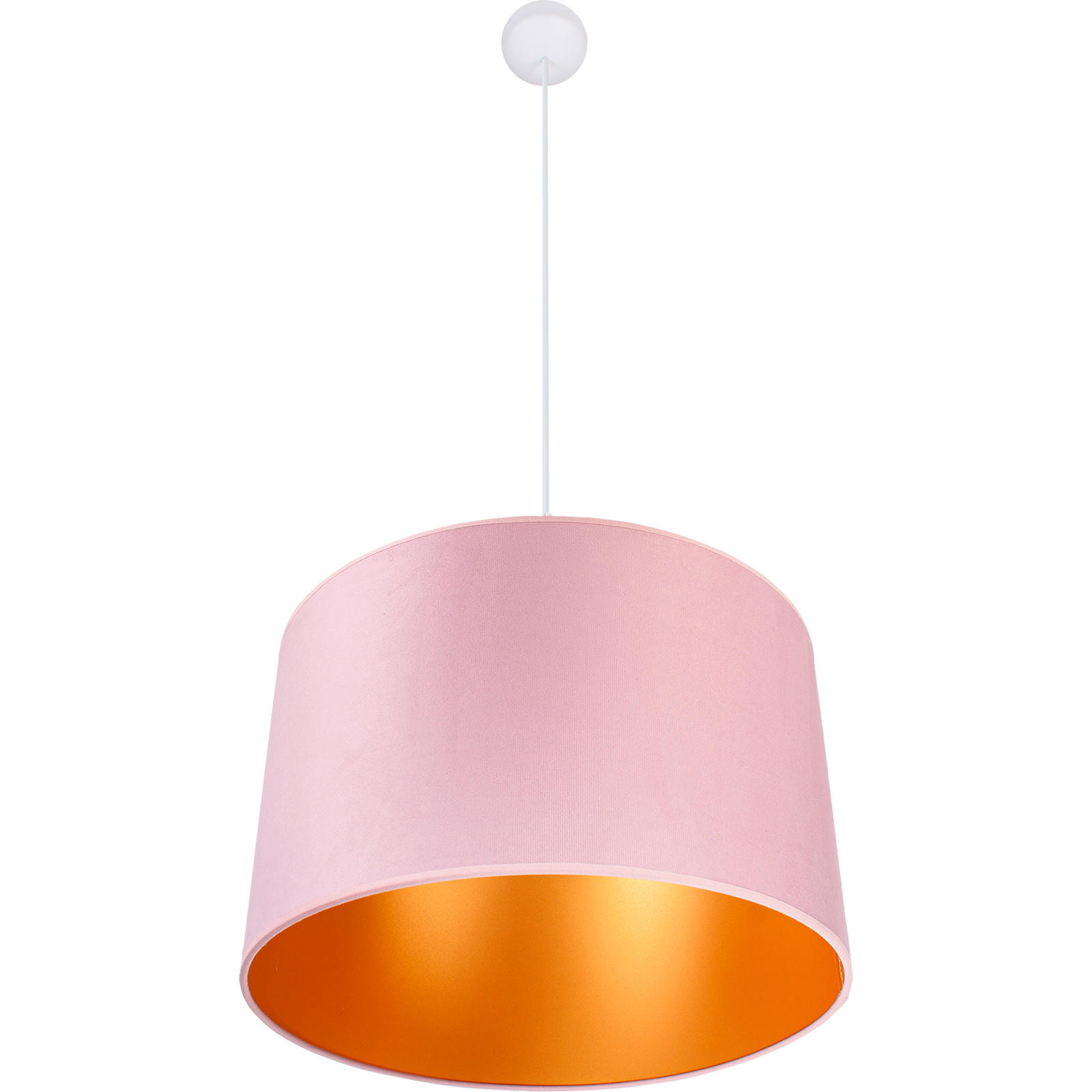 HÄNGELEUCHTE 40/100 cm  - Rosa/Weiß, Basics, Holz (40/100cm)