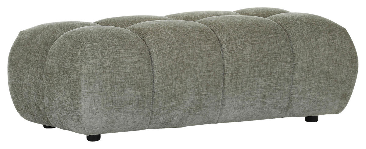 HOCKER in Textil Olivgrün  - Schwarz/Olivgrün, KONVENTIONELL, Kunststoff/Textil (86/42/57cm) - Carryhome