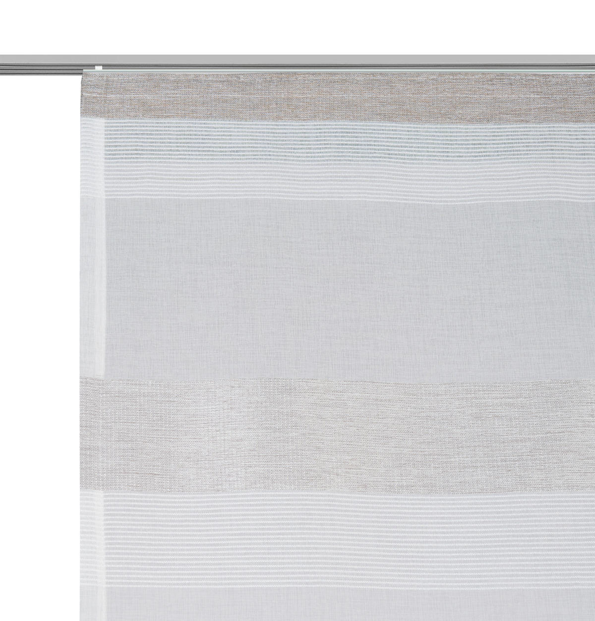 PANELOVÝ ZÁVĚS, 60/245 cm - barvy stříbra/šedohnědá, Basics, textil (60/245cm) - Novel