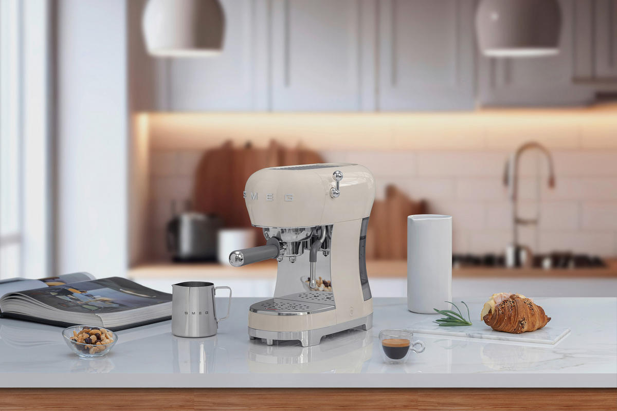 ESPRESSOMASCHINE 50's Style  - Creme, Basics, Kunststoff (14.9/33.0/32.9cm) - SMEG