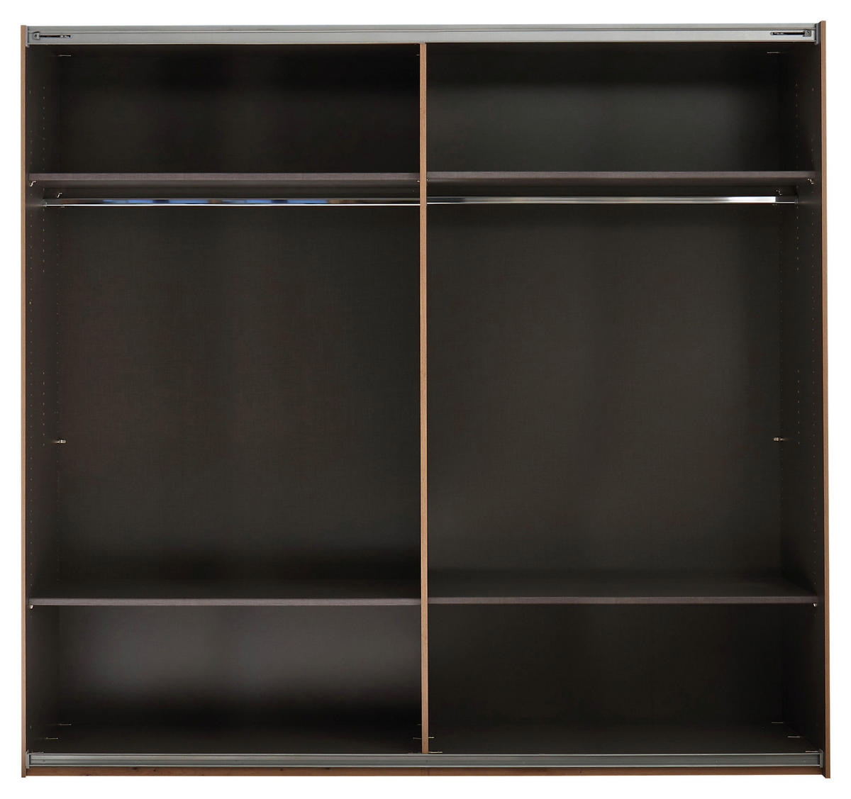 SCHWEBETÜRENSCHRANK  in Kaschmir, Eiche Artisan  - Kaschmir/Schwarz, KONVENTIONELL, Holzwerkstoff/Metall (240/225,5/63,7cm) - Xora