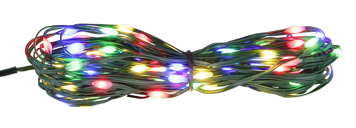 SVETLOBNA GIRLANDA   //// - črna/barve bakra, Basics, umetna masa (1290cm)