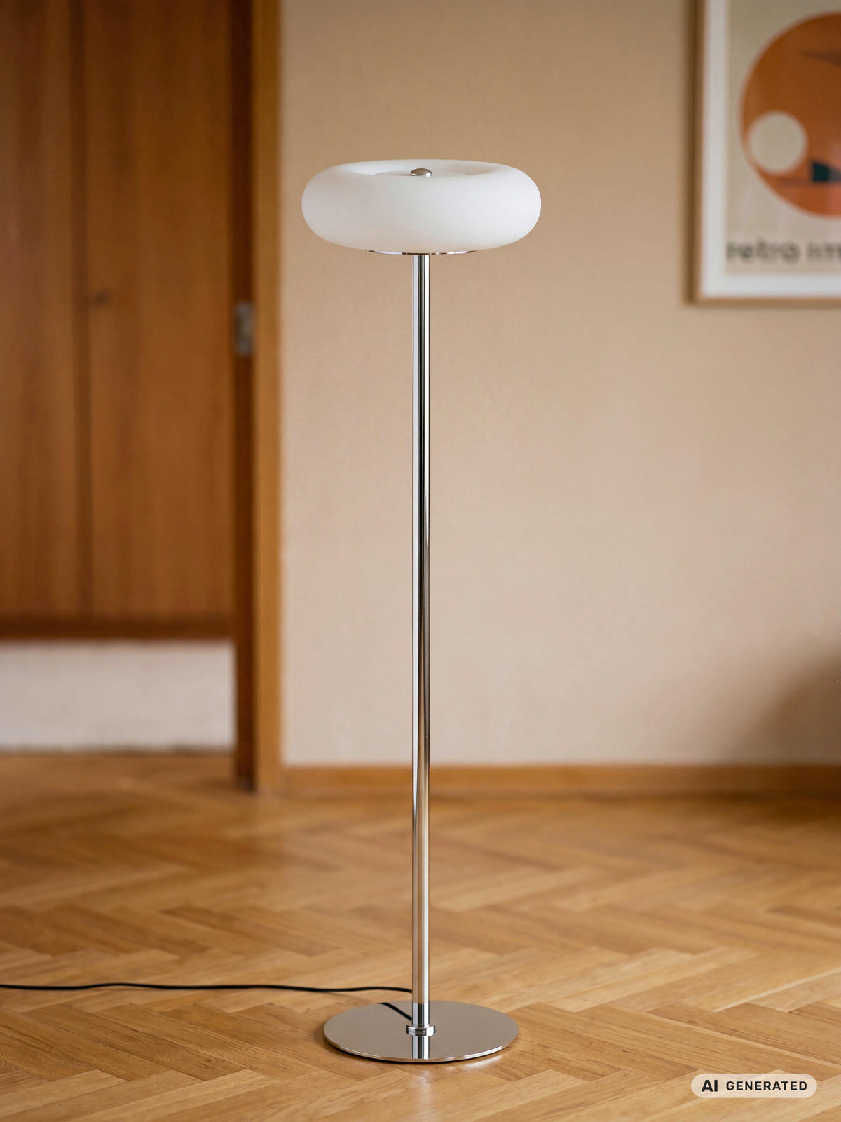 LED-STEHLEUCHTE 40/146 cm  - Edelstahlfarben/Weiß, Basics, Glas/Metall (40/146cm) - Osram