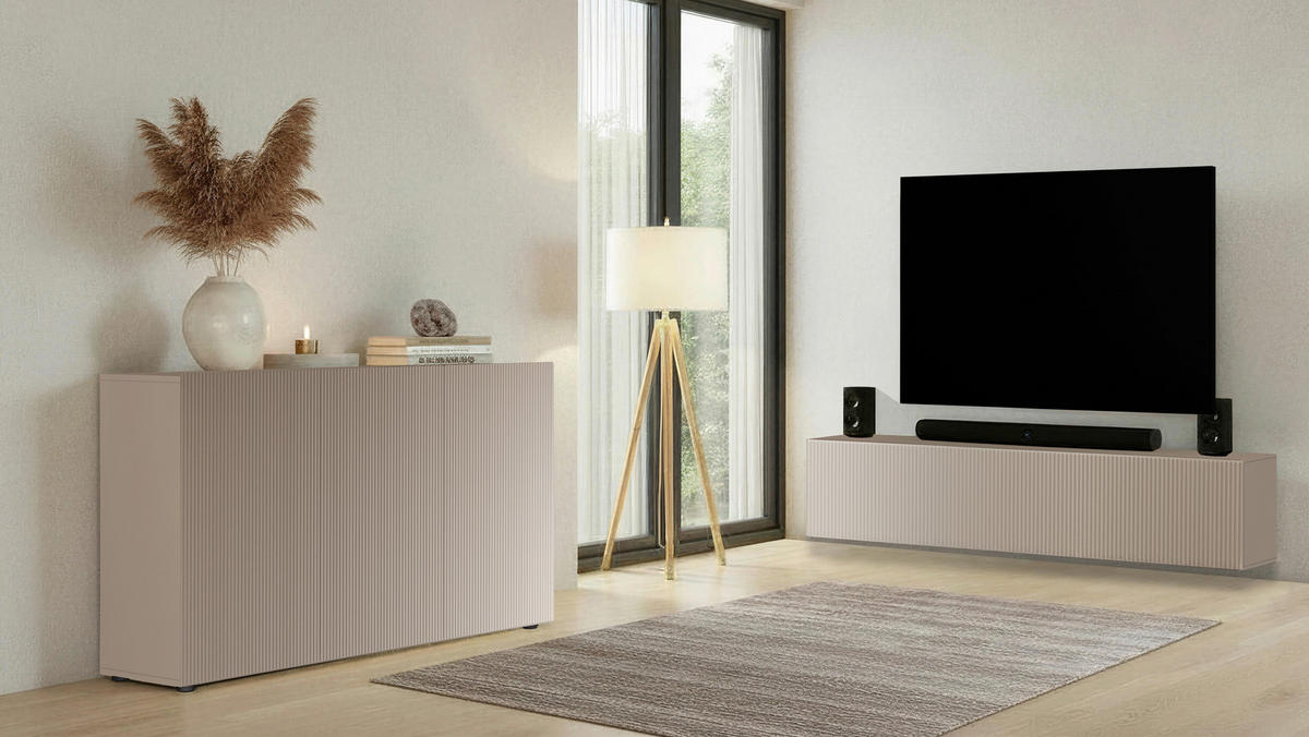 HÄNGELOWBOARD - Kaschmir, Design, Holzwerkstoff (160/29/30cm) - MID.YOU