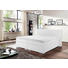 BOXSPRINGBETT "PRINZ" Lederlook 200/200 cm INKL. Topper - Silberfarben/Weiß, Design, Holzwerkstoff/Textil (200/200cm) - Novel