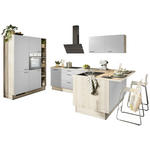 ECKKÜCHE XO 21  in Hellgrau, Tannenholzfarben  - Tannenholzfarben/Hellgrau, Design, Holzwerkstoff/Metall (150/280/121,6cm) - Xora
