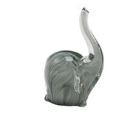 DEKORAČNÝ SLON - sivá, Basics, sklo (12,5/20,5/11,5cm) - Ambia Home