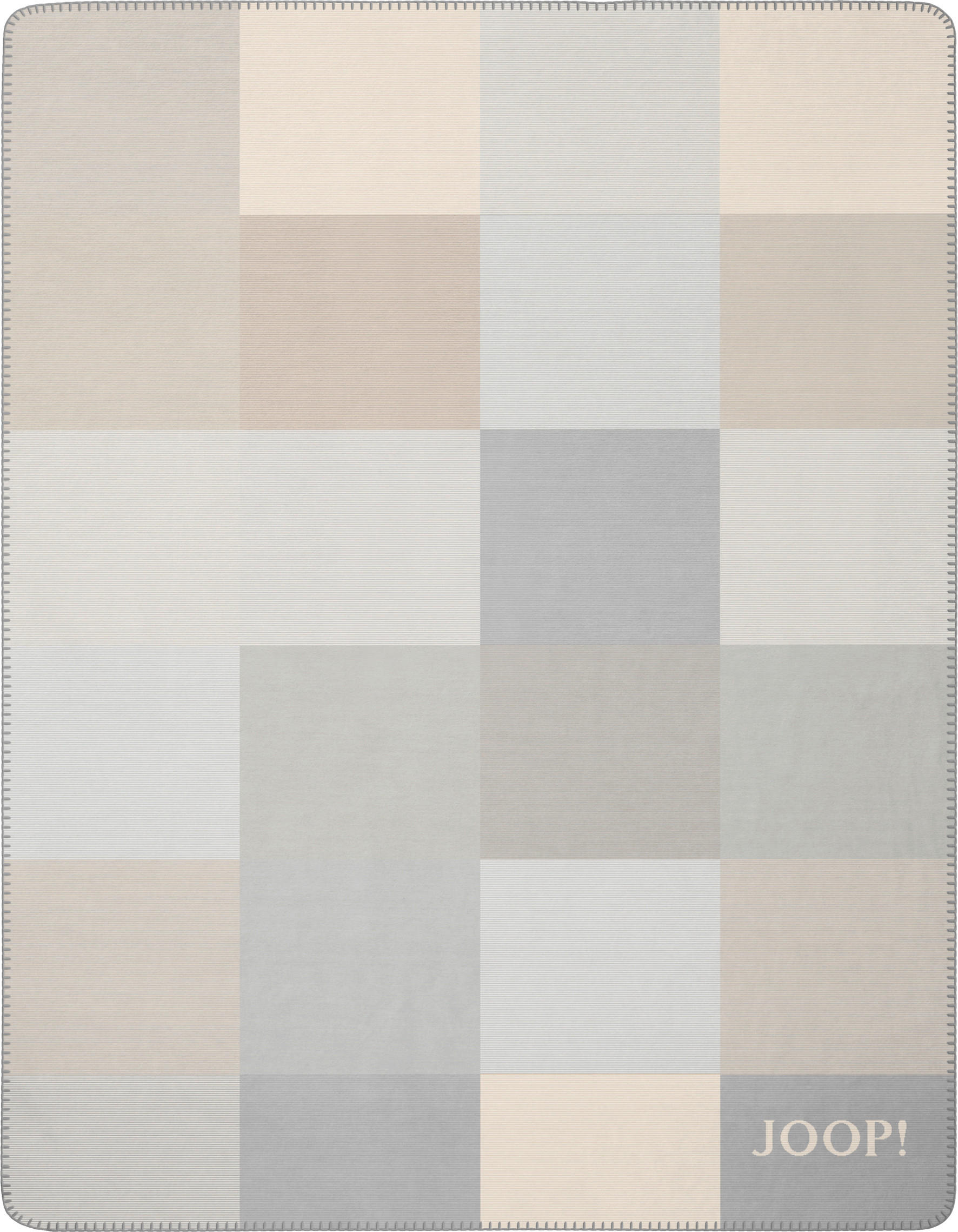 DOMÁCA DEKA, bavlna, 150/200 cm - piesková/svetlosivá, Design, textil (150/200cm) - Joop!