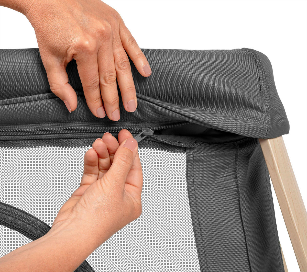 REISEBETT Calao Light Dunkelgrau  - Dunkelgrau, Basics, Karton/Papier (111/60/87cm) - Maxi-Cosi