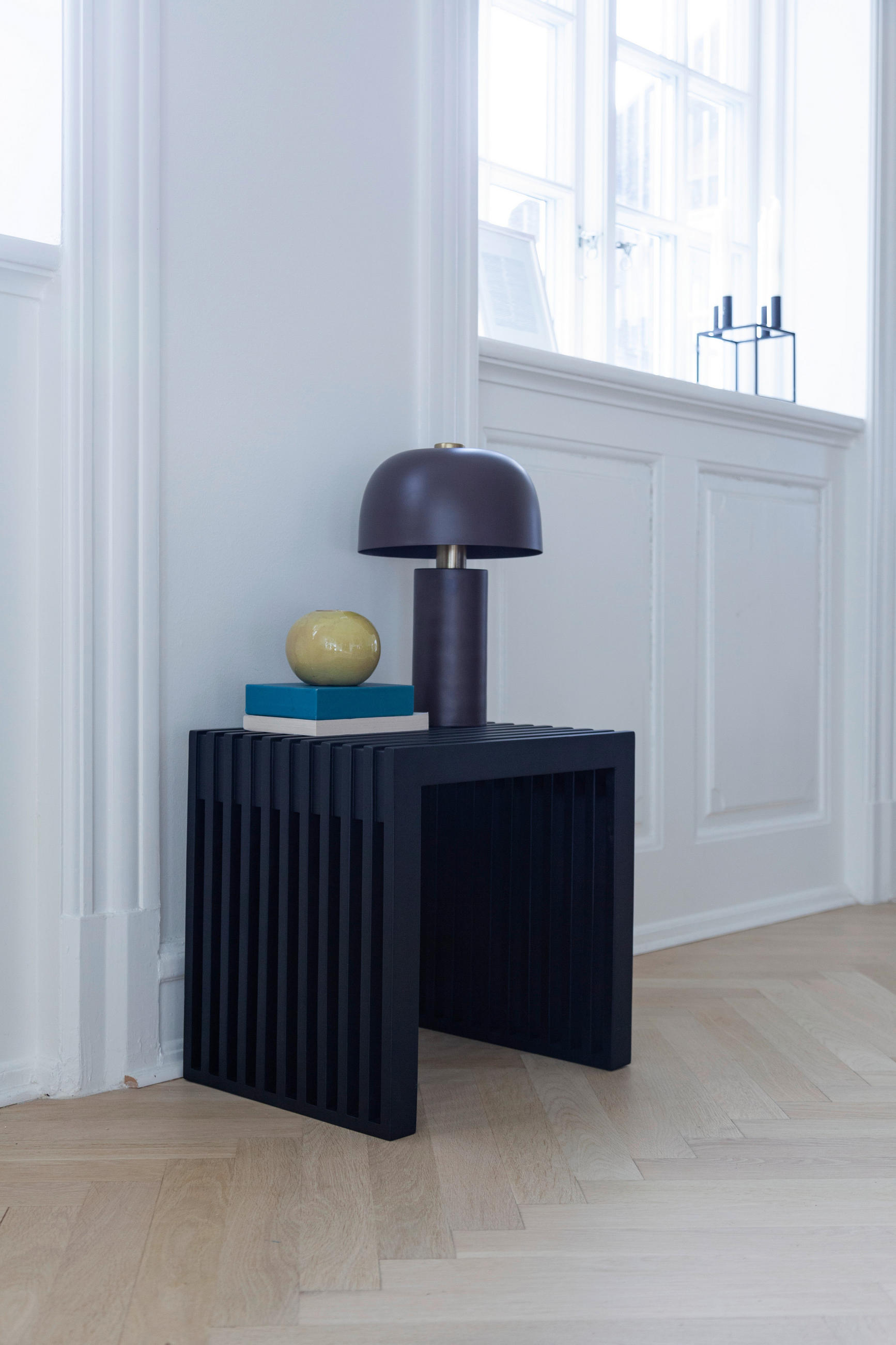 HOCKER in Holz Schwarz  - Schwarz, KONVENTIONELL, Holz (45/43/35cm) - MID.YOU