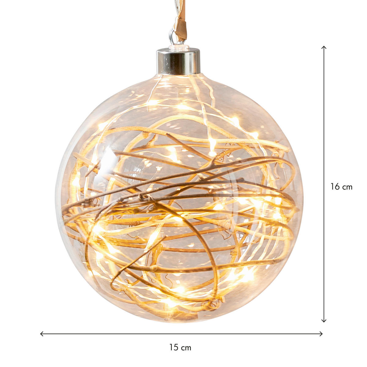 DEKOKUGEL - Klar, Basics, Glas (15/16cm) - Eglo
