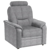 FERNSEHSESSEL Chenille Hellgrau  - Hellgrau/Schwarz, Konventionell, Kunststoff/Textil (90/96/89cm) - Beldomo Comfort