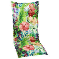 SESSELAUFLAGE Blume  - Blau/Lila, Design, Textil (50/7/108cm)