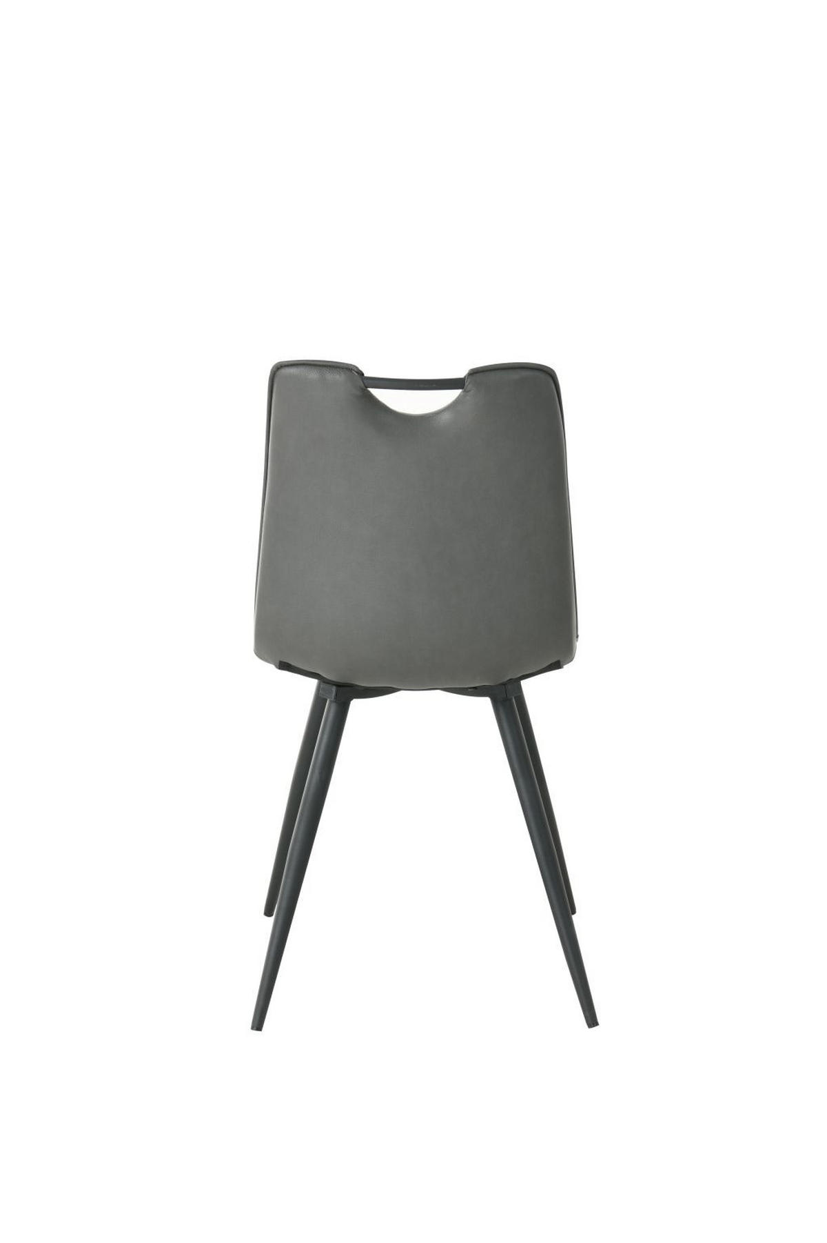 STOLICA  tamno siva  drvo, metal, tekstil      - tamno siva/crna, drvo/metal (46/88/53cm)