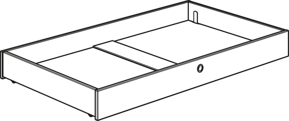 BETTSCHUBKASTEN Weiß  - Weiß, Basics, Holzwerkstoff (137,0/75,0/14,5cm) - Paidi