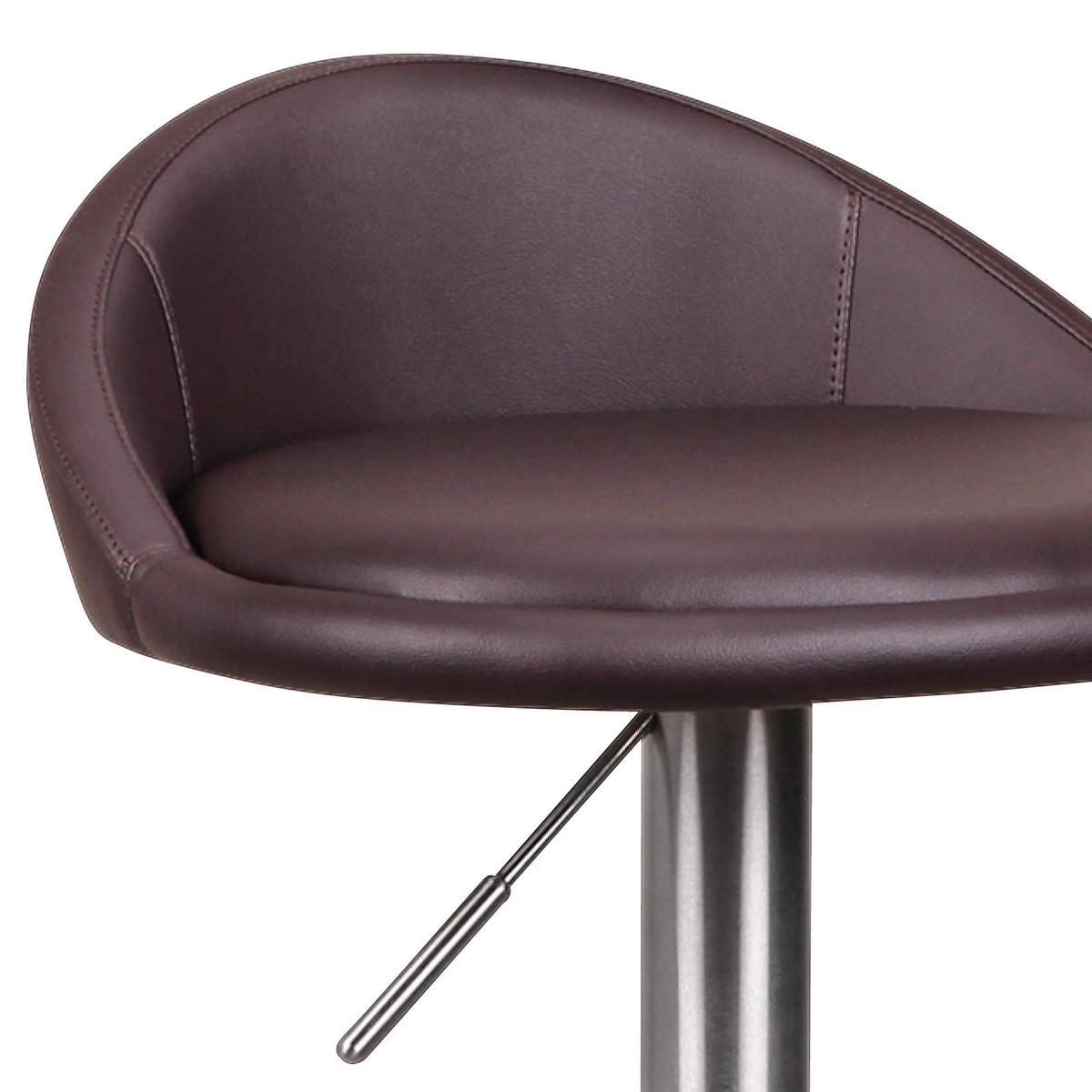 BÁRSZÉK textil barna  - barna/ezüstszínű, Modern, textil/fém (43/54-79/43cm) - MID.YOU