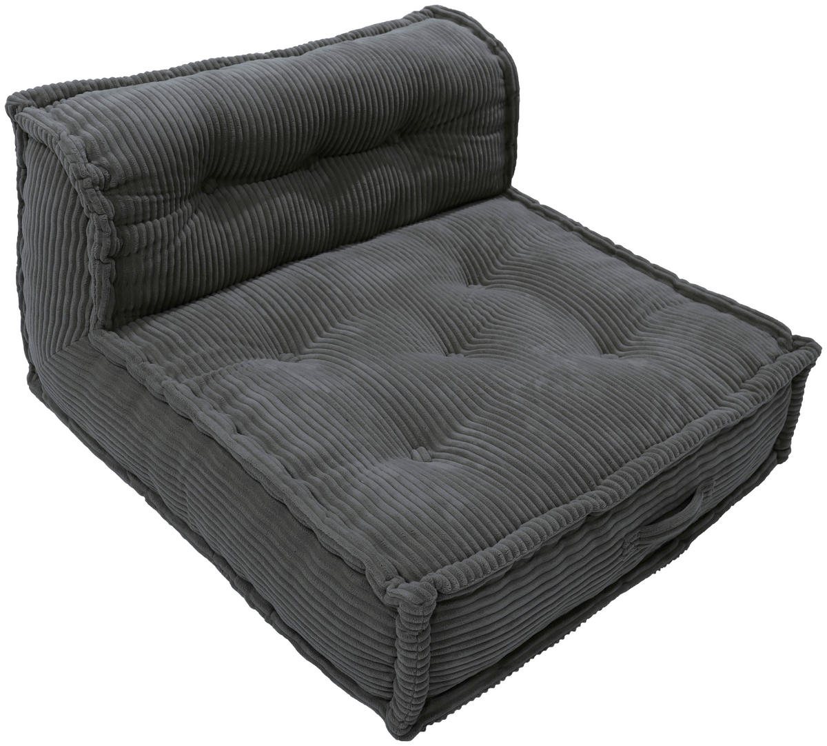 SOFAELEMENT FLEXI in Cord Grau  - Grau, Design, Textil (80/43/80cm) - P & B