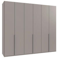 SKRIŇA S OTOČNÝMI DVERAMI, sivá, Sahara, 270/236/58 cm - sivá/hliníková, Modern, kov/kompozitné drevo (270/236/58cm) - MID.YOU