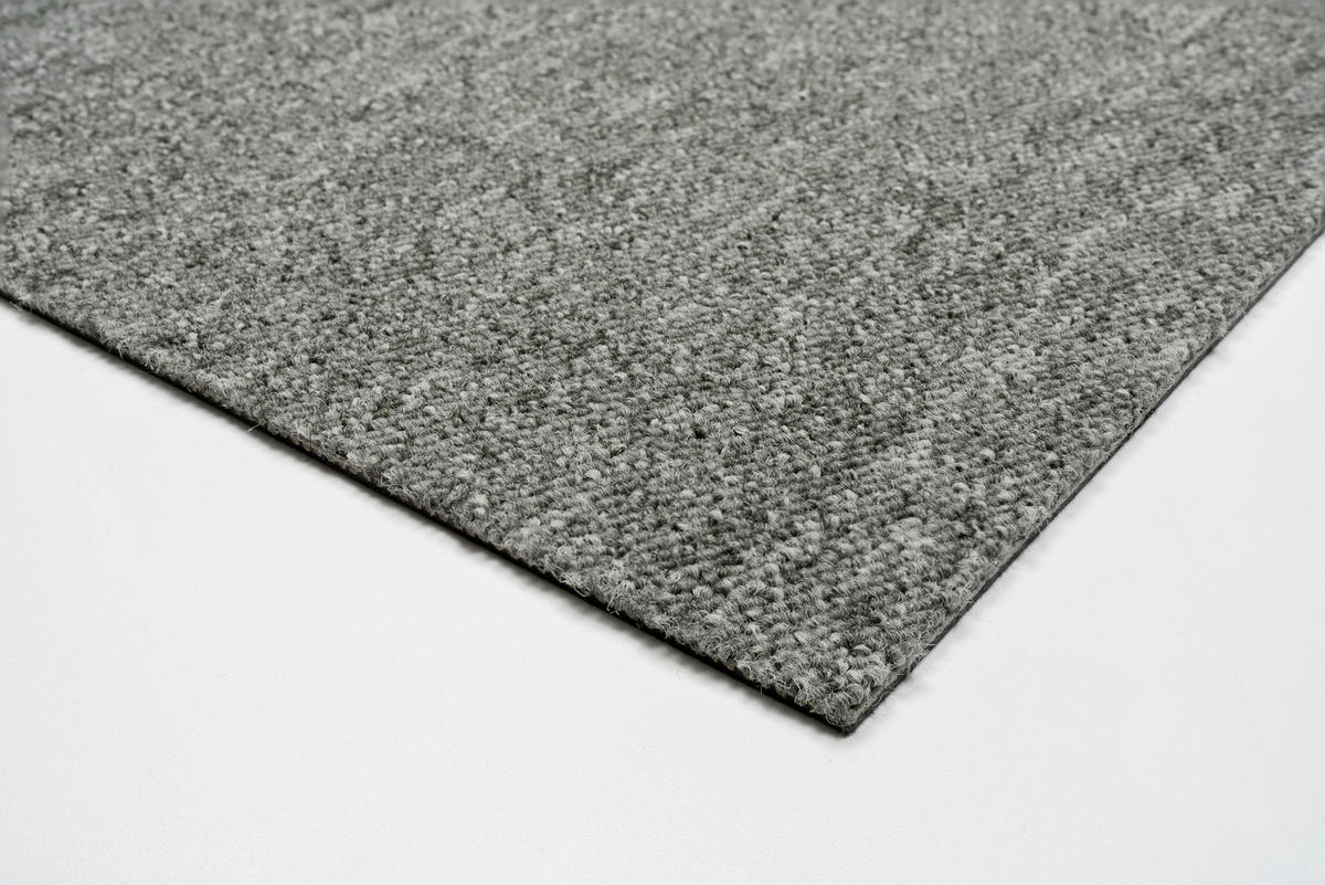 TEPPICHFLIESE Mustang 73 50/50 cm  in Grau  - Grau, Basics, Textil (50/50cm)