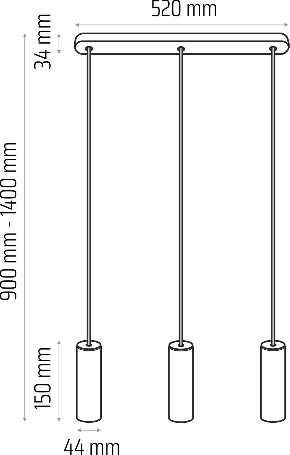 ZÁVESNÉ SVIETIDLO, 52/150 cm  - čierna, Design, drevo (52/150cm)
