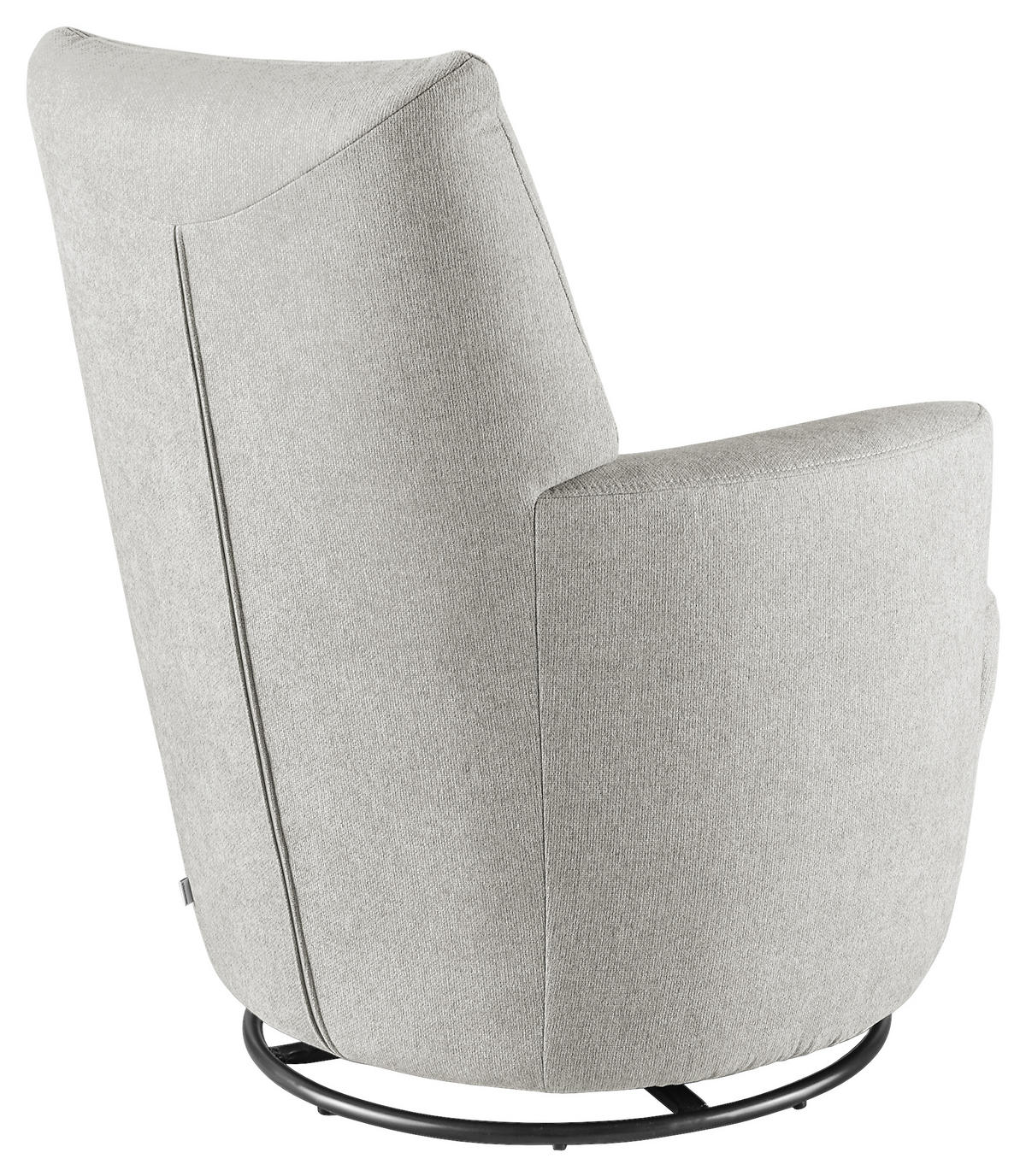 SESSEL Webstoff Hellgrau    - Hellgrau/Schwarz, Design, Textil/Metall (80/96/88cm) - SetOne by Musterring