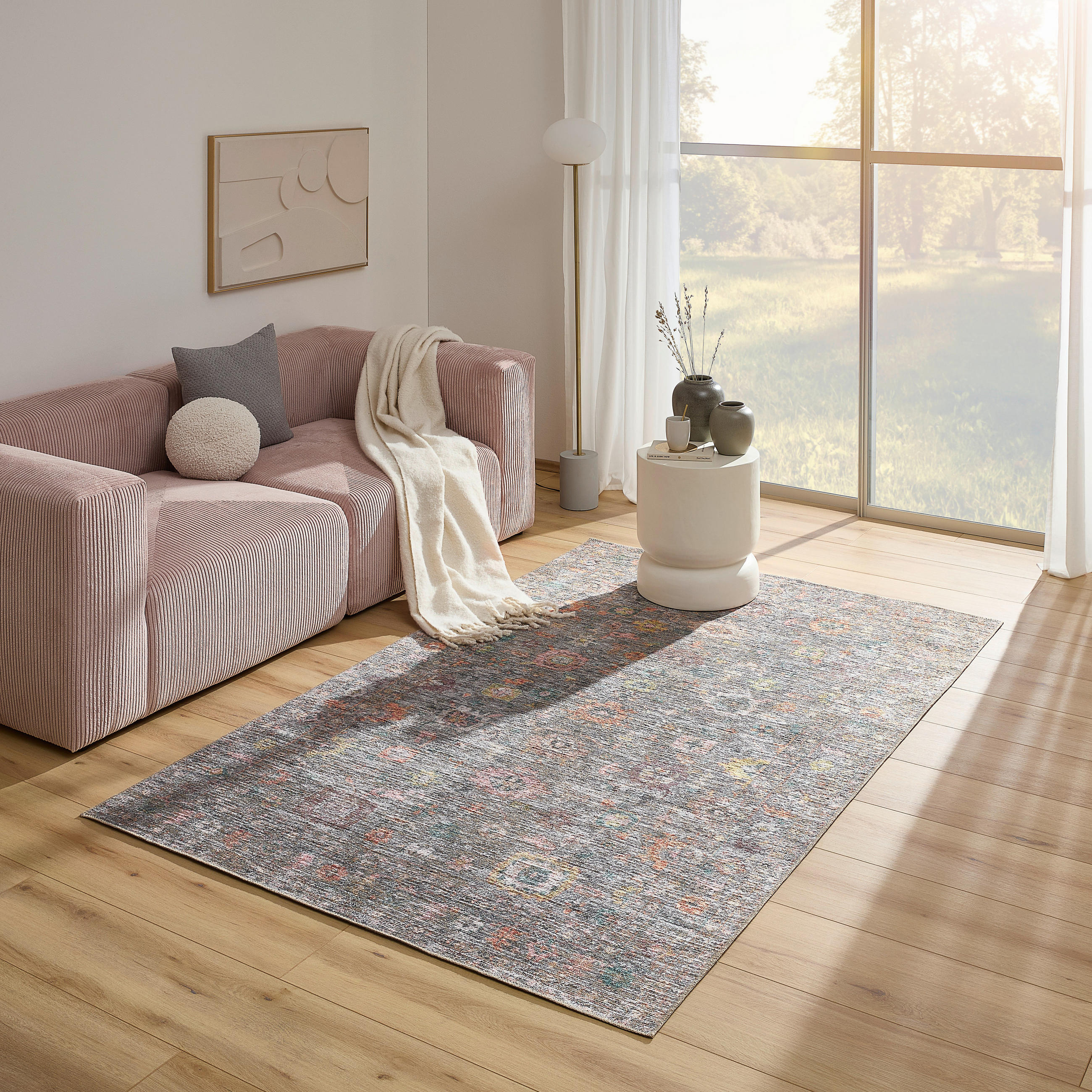 VINTAGE-TEPPICH 150/230 cm Grau  - Grau, LIFESTYLE, Textil (150/230cm) - Novel