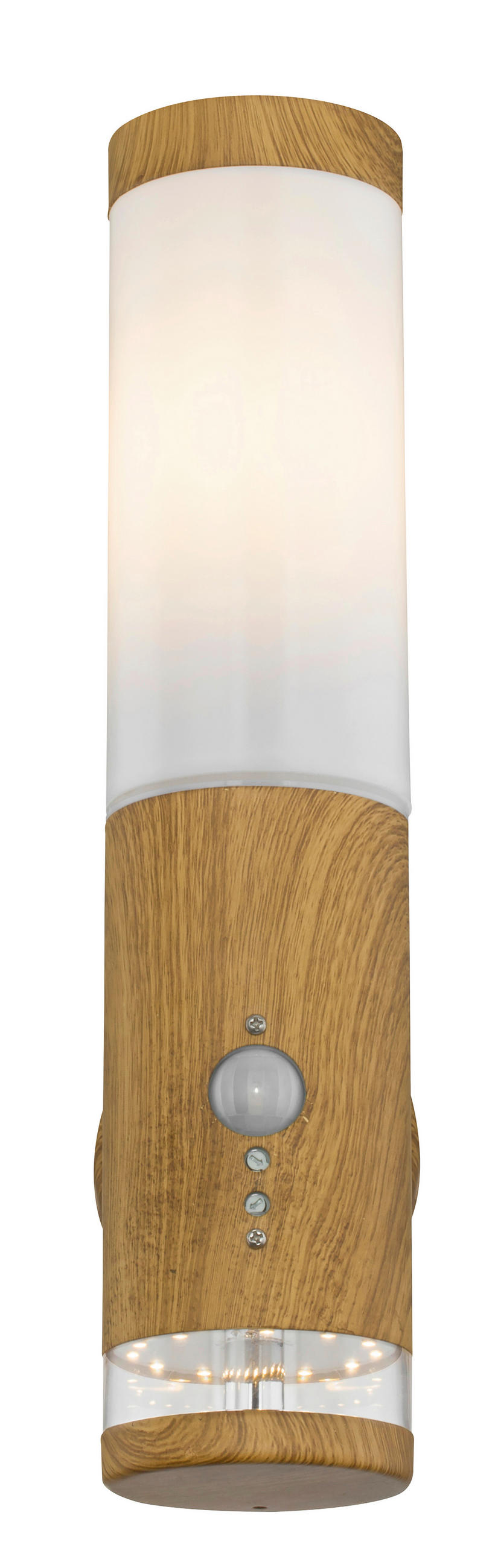 LAMPĂ DE EXTERIOR - străveziu/opal, Basics, plastic/metal (8,5/15/35cm)
