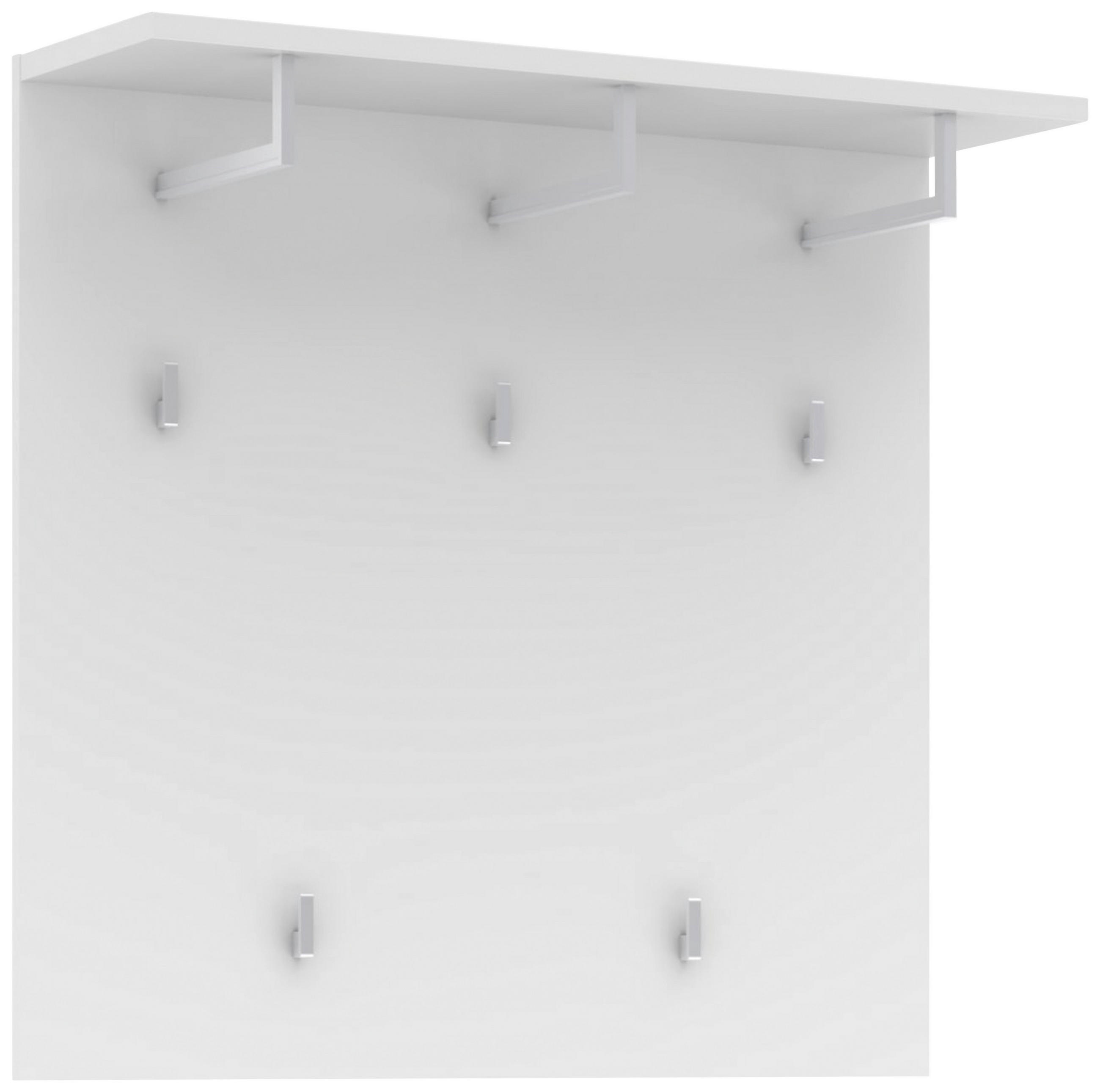 GARDEROBNI PANEL - bela, Moderno, leseni material (90/86/28cm) - Voleo