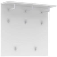 GARDEROBNI PANEL - bela, Moderno, leseni material (90/86/28cm) - Voleo