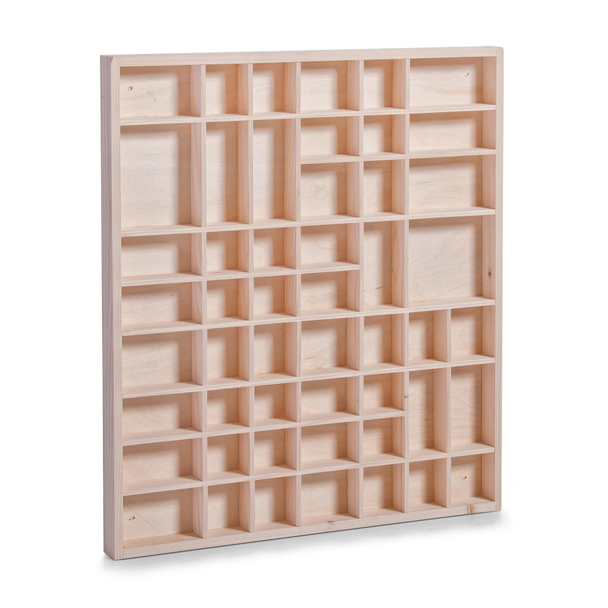 WANDREGAL 52/46/35 cm  - Naturfarben, Basics, Holz (52/46/35cm) - Zeller Present