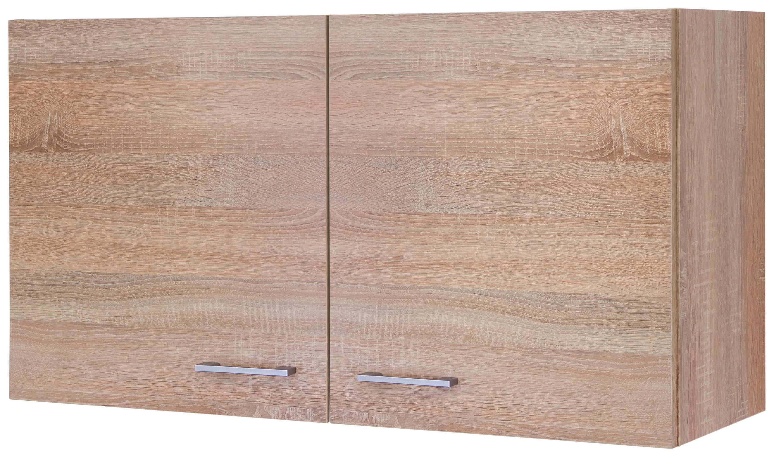 KÜCHENOBERSCHRANK 100/54,8/32 cm  in Weiß, Sonoma Eiche  - Alufarben/Weiß, KONVENTIONELL, Holzwerkstoff/Kunststoff (100/54,8/32cm) - FlexWell