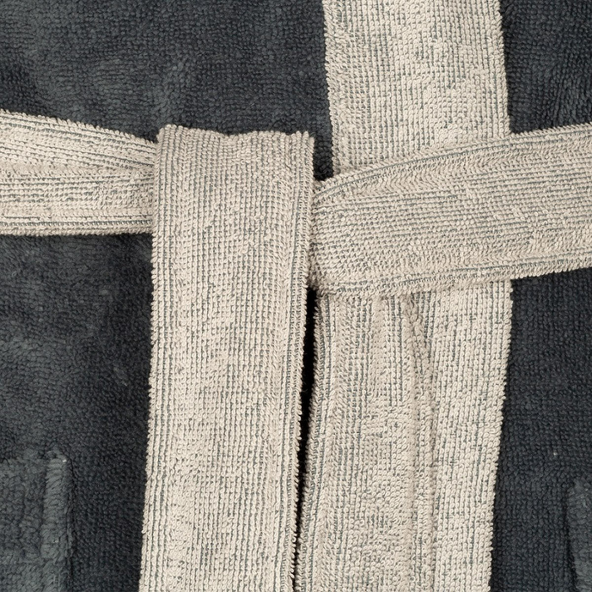 BADEMANTEL XL Unisex  - Grau, Basics, Textil (XLnull) - Vossen
