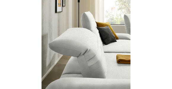 ECKSOFA  in Teddystoff Weiß  170-195/280 cm  - Schwarz/Weiß, Design, Textil/Metall (170-195/280cm) - Dieter Knoll