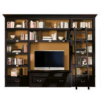 WOHNWAND UrbanClass 3-teilig  in Schwarz  311/238,5/52-46,5 cm  - Schwarz/Bronzefarben, LIFESTYLE, Holz/Metall (311/238,5/52-46,5cm) - Livetastic