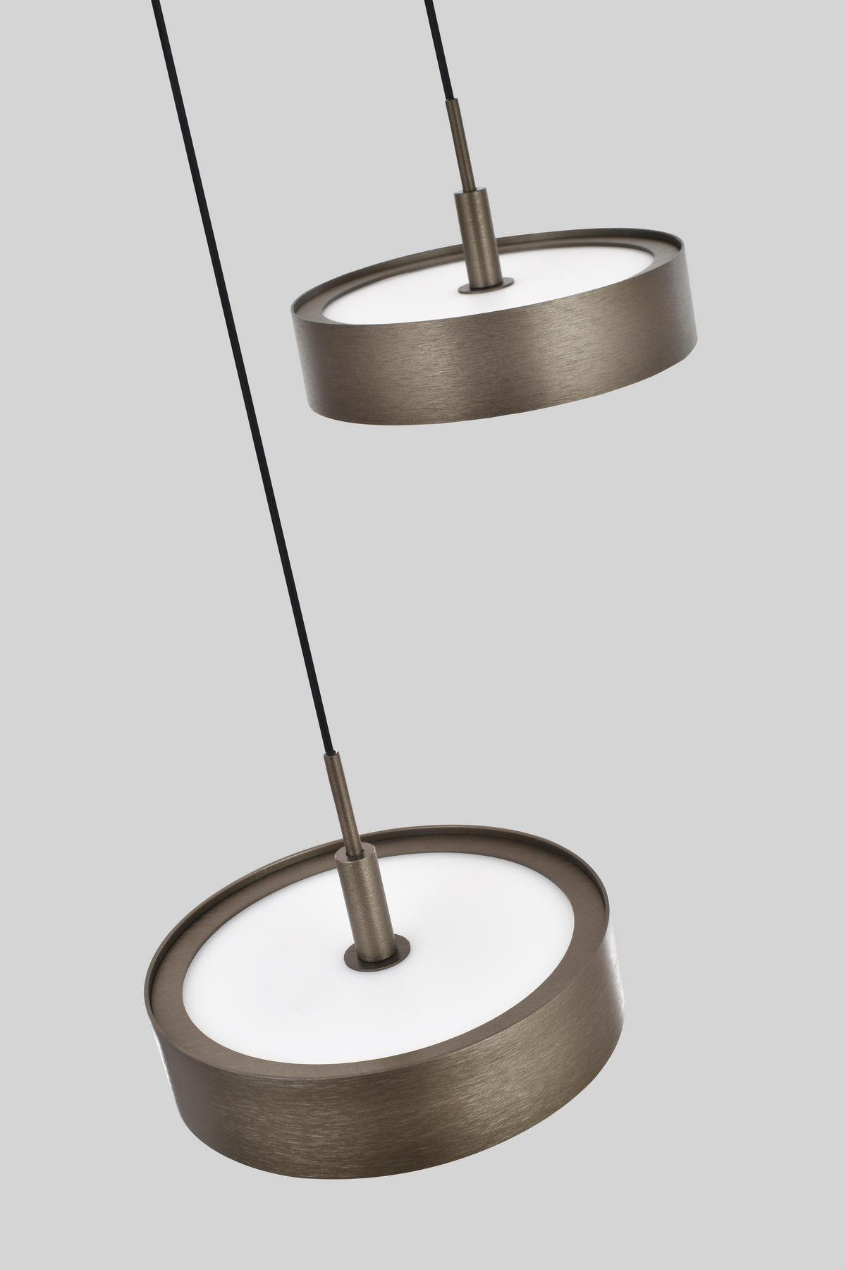 LED-HÄNGELEUCHTE Valensole 42,5/150/42,5 cm  - Bronzefarben, Design, Metall (42,5/150/42,5cm)