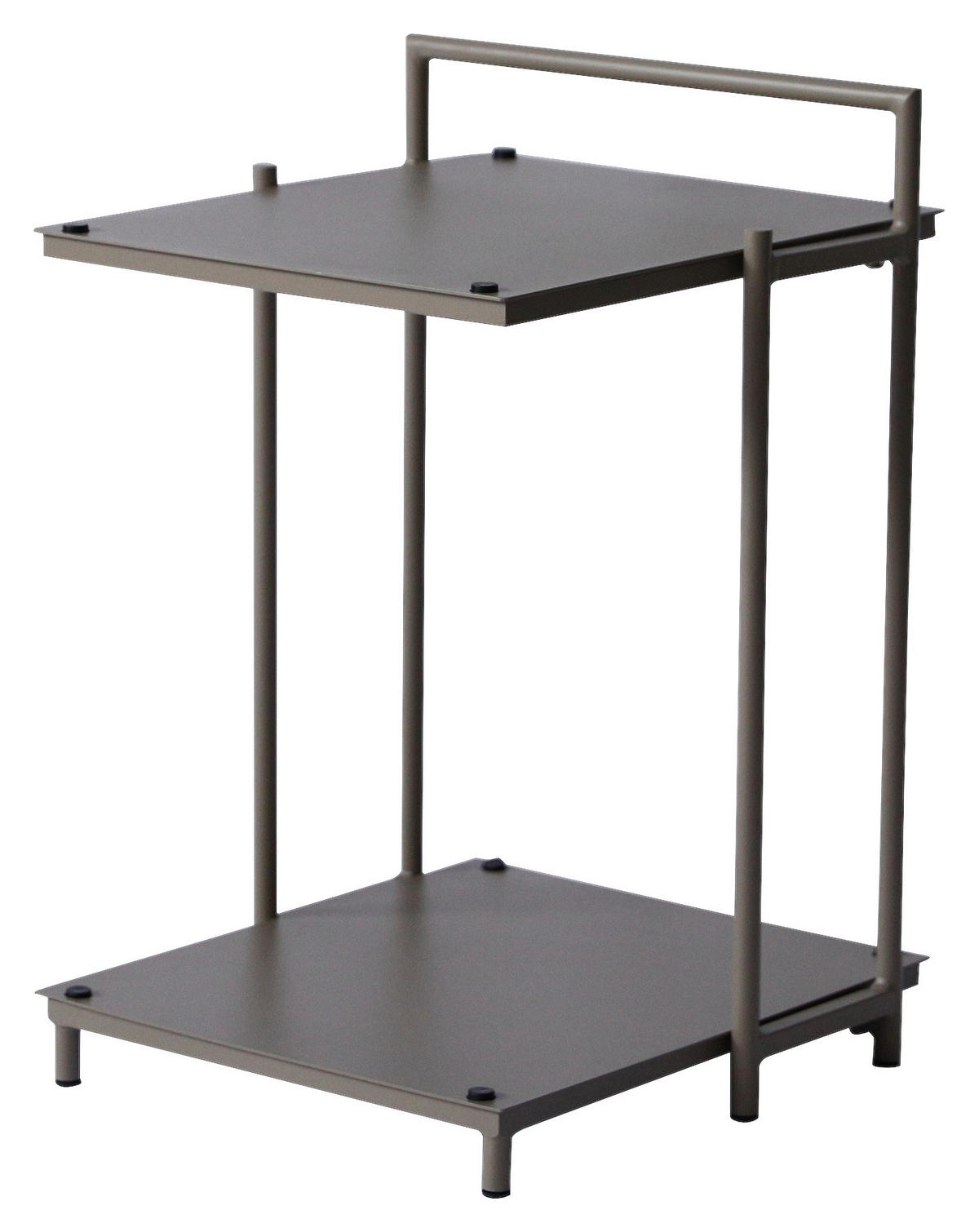 BEISTELLTISCH 40/42/60 cm Taupe rechteckig  - Taupe/Anthrazit, Design, Metall (40/42/60cm) - Xora