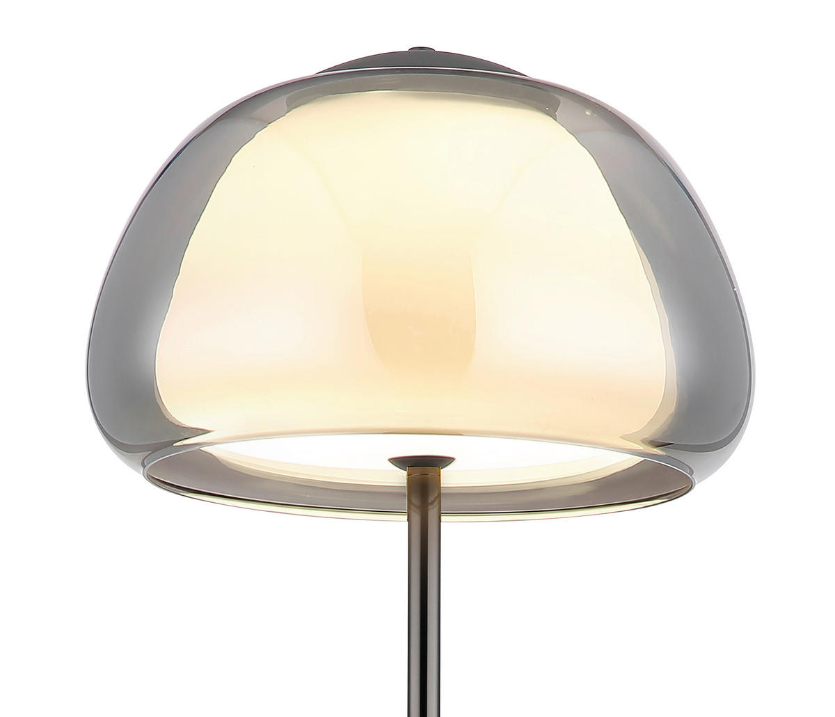 LED-STEHLEUCHTE 38/150 cm    - Schwarzchrom/Schwarz, Design, Glas/Kunststoff (38/150cm) - Globo