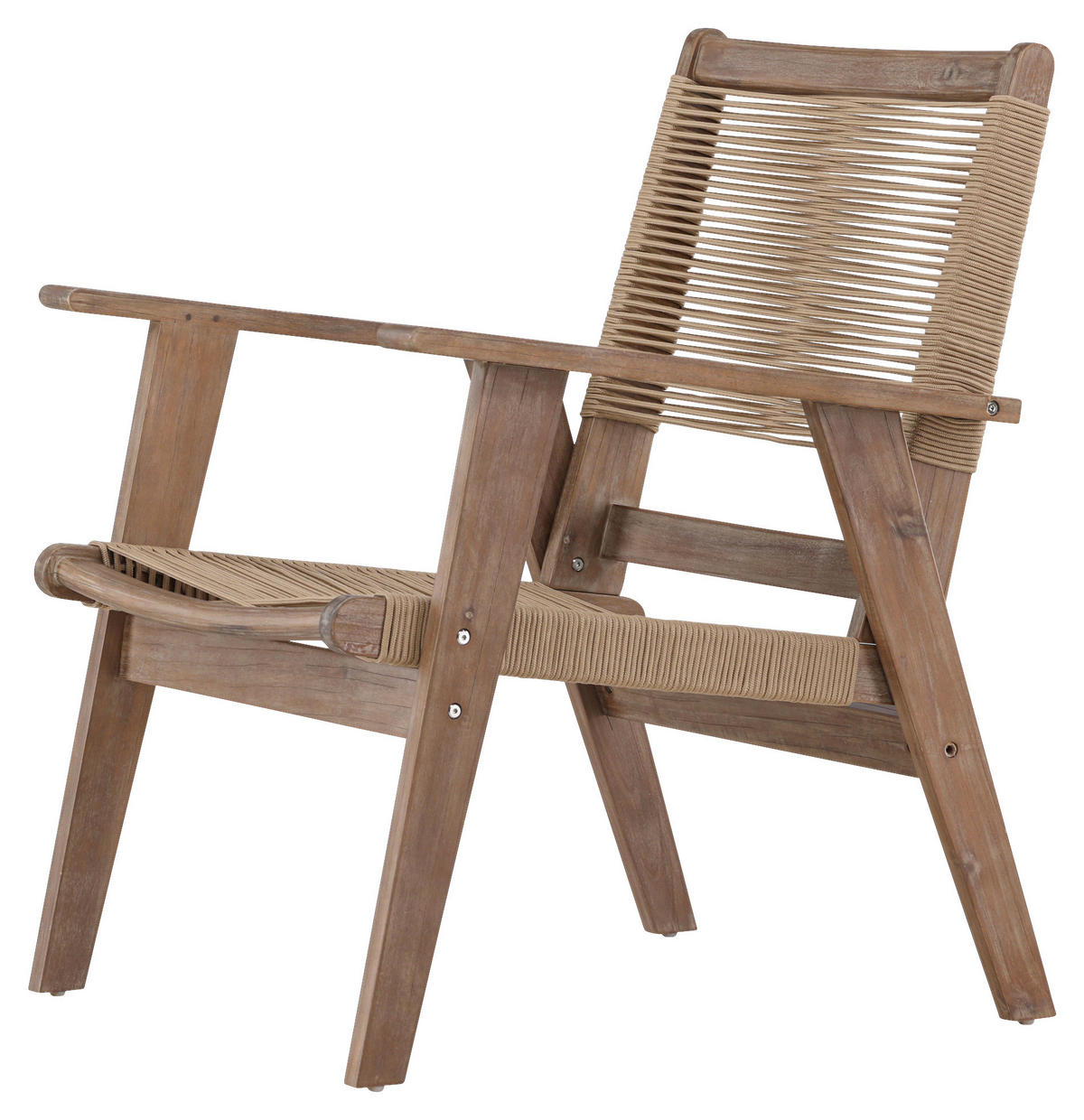 LOUNGEFÅTÖLJ  - brun, Klassisk, trä/textil (68/88/72cm) - Gardenson