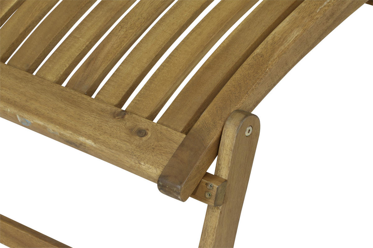 BÄDERLIEGE Akazie Akaziefarben  - Akaziefarben, KONVENTIONELL, Holz (60/90/147cm) - Siena Garden