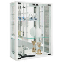 HÄNGEVITRINE in Buche Weiß  - Schwarz/Weiß, MODERN, Glas/Holz (60/80/25cm) - MID.YOU