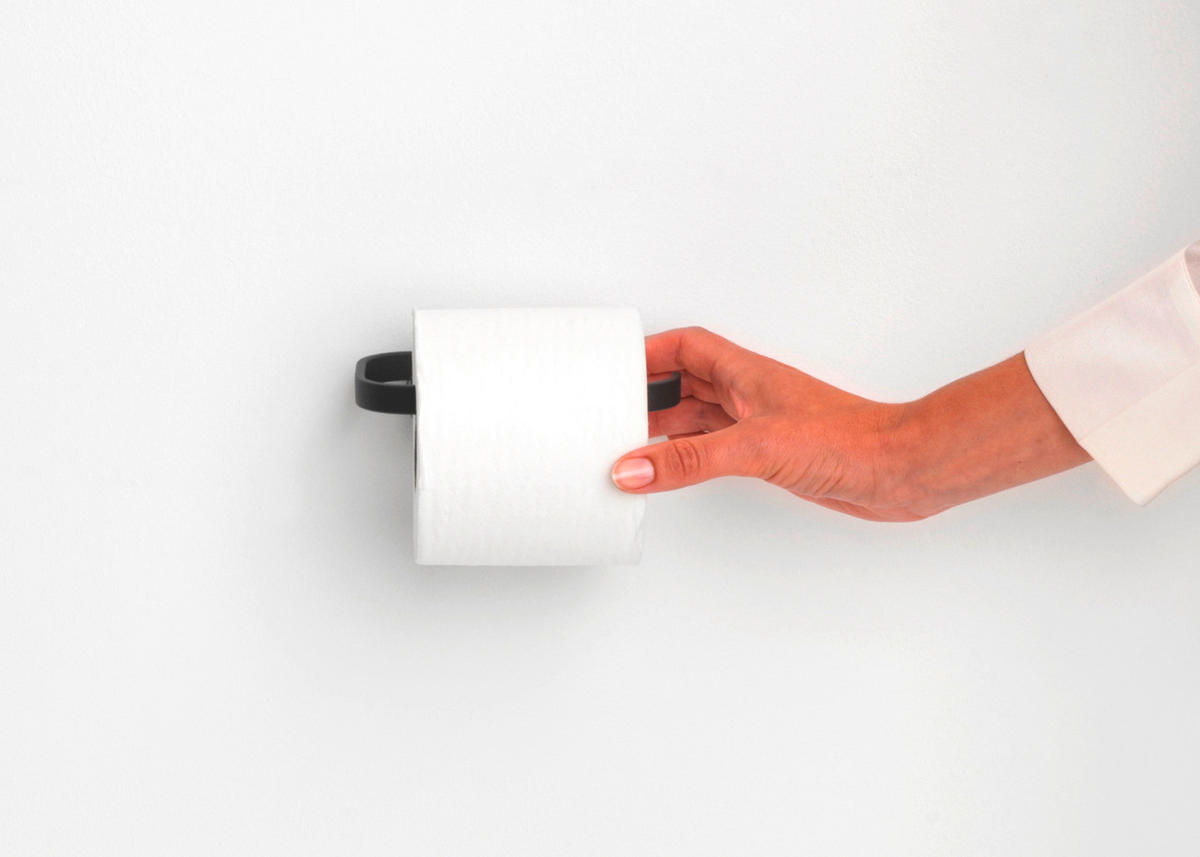 DRŽALO ZA TOALETNI PAPIR - siva, Basics, kovina (14/4,2/8,6cm) - Brabantia