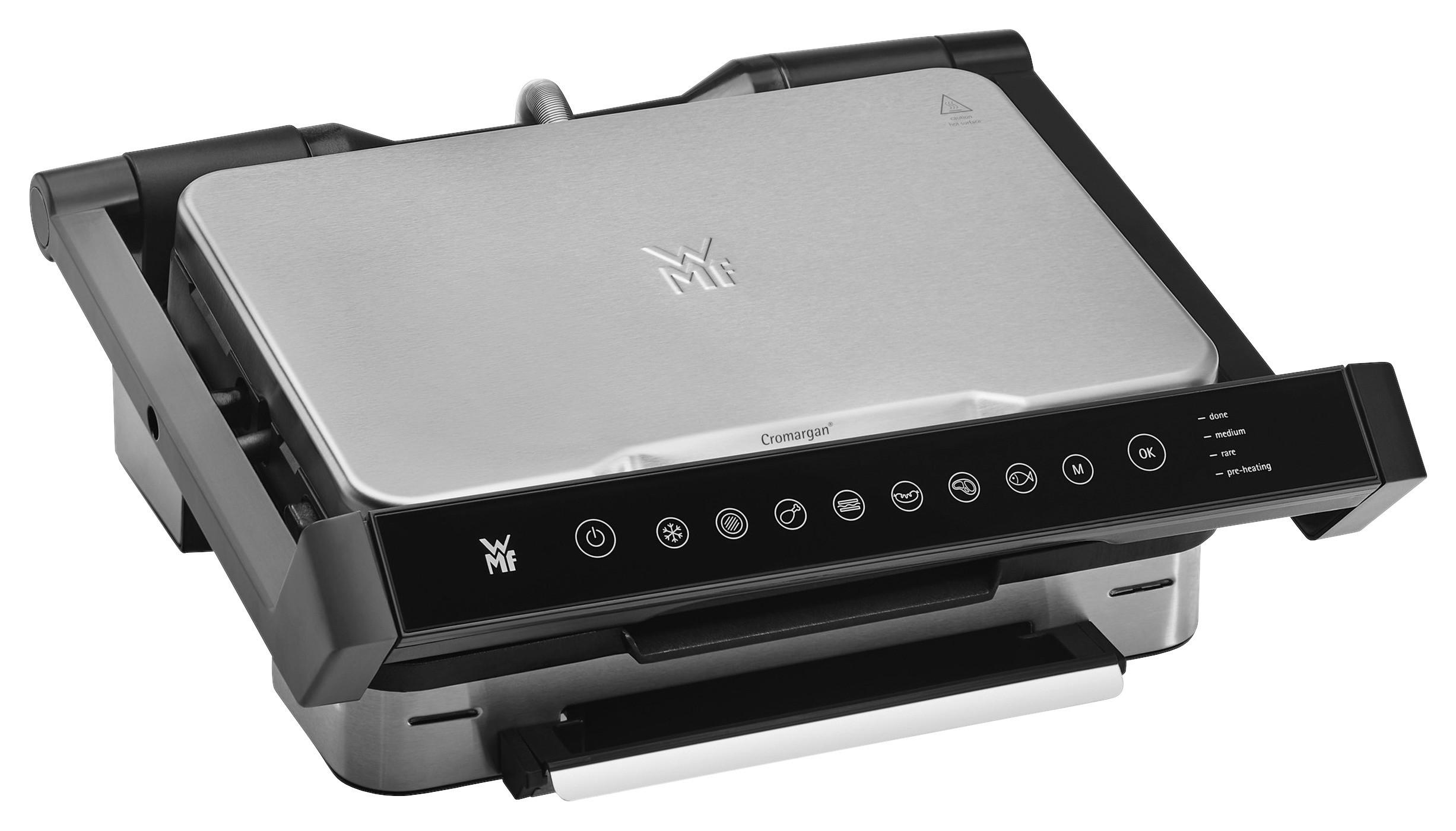 KONTAKTGRILL Profi Plus  - Edelstahlfarben/Schwarz, Design, Kunststoff/Metall (39,5/37,5/15cm) - WMF