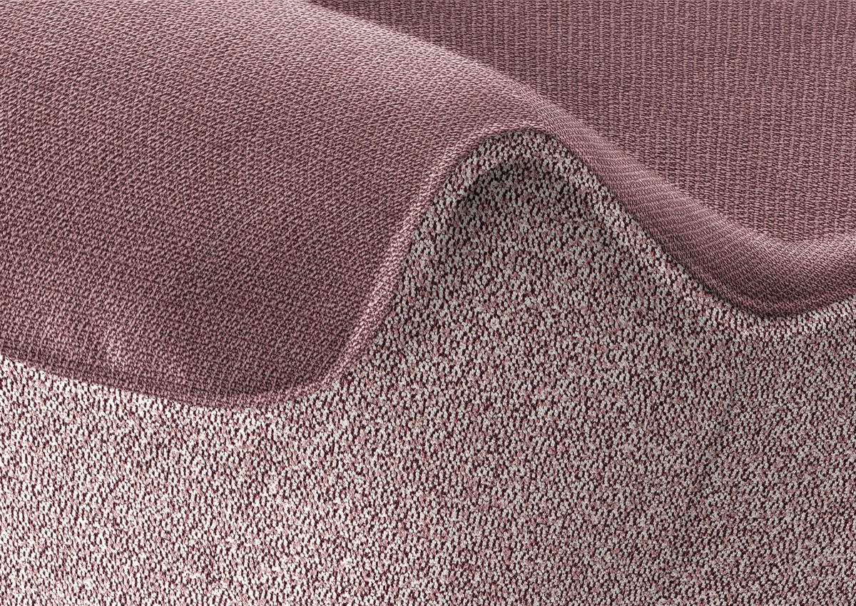 ECKBANK 162/237 cm  in Altrosa  - Eichefarben/Altrosa, Design, Holz/Textil (162/237cm) - Koinor
